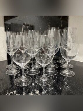 NEW RIEDEL Crystal Wine Glass Veritas LOT OF 18 Cabernet, Bordeaux Riesling $800